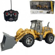 RC dálkově ovládaný buldozer s světelnými efekty v měřítku 1/30, 24 cm