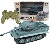 RC dálkově ovládaný německý tank Tiger s realistickými funkcemi, měřítko 1/30, 2,4GHz, 30cm