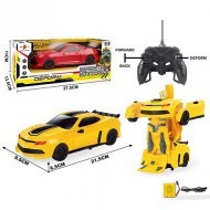 RC dálkově ovládaný robot přeměňující se na sportovní auto Camaro v měřítku 1/16 ve dvou barvách