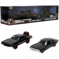 Rychle a zběsile: Dom Toretto Dodge Charger R/T 1970 &amp; Dodge Charger Widebody 1968 kovové modely aut v balení 2 ks, měřítko 1/32, délka 13 cm - Jada Toys