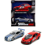 Rychle a zběsile: Mitsubishi Lancer Evolution IX a Nissan Skyline GT-R (BNR34) 2ks balení v měřítku 1/32 - Jada Toys