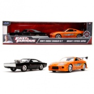 Rychle a zběsile: Twin Pack Dodge Charger R/T a Toyota Supra kovové modely dvojbalení 1/32 - Simba Toys