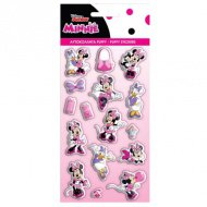 Sada 3D puffy samolepek Minnie Mouse 10x22 cm