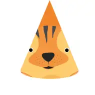 Sada 6 párty čepic s tygřím vzorem