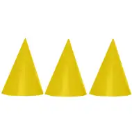 Sada 6 zlatých party klobouků