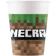 Sada 8 papírových kelímků Minecraft 200 ml