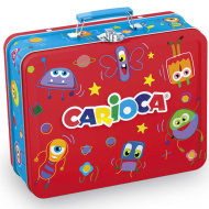 Sada barevných fixů v kovové krabičce, 80 ks - Carioca