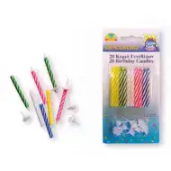 Sada dekorativních narozeninových svíček 20 ks