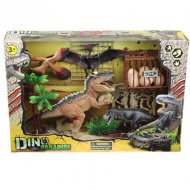 Sada dinosaurů s různými doplňky