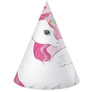 Sada duhových jednorožcových párty klobouků, 6 ks
