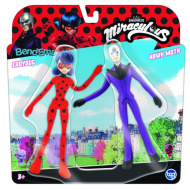 Sada figurek Bend-ems Miraculous 2 ks, Ladybug vs. Hawk Moth