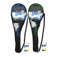 Sada na badminton s 2 míčky v tašce, ve dvou variantách, 67 cm.