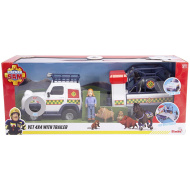 Sam hasič: VET 4x4 s přívěsem a figurkou Lizzie - Simba Toys