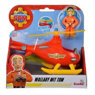 Sam hasič: Wallaby vrtulník s figurkou Toma - Simba Toys