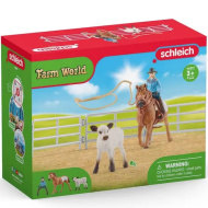 Schleich: Farm World - Lassové závody s kovbojkou herní set (42577)