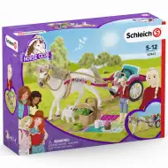 Schleich: Horse Club - Kočár pro jezdeckou show s piknikem herní set (42467)