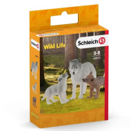 Schleich: Wild Life - Vlk s mláďaty figurková sada (42472)