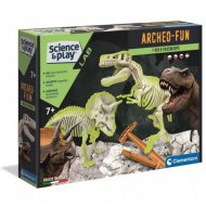 Science&amp;Play: Archeofun Svítící T-rex a Triceratops archeologická sada - Clementoni