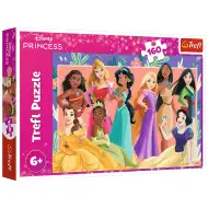 Skupinový portrét Disney princezen, puzzle 160 dílků – Trefl