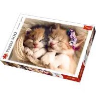 Spící koťátka 500 dílků prémiové puzzle - Trefl