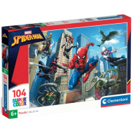 Spider-Man Super Color puzzle 104 dílků - Clementoni