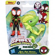 Spidey a jeho úžasní přátelé - Miles Morales a Elektrosaurus Dino-Síť Akční figurka Sada - Hasbro