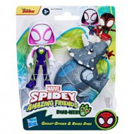 Spidey a jeho úžasní přátelé: Sada akčních figurek Rhino Dino a Ghost Spider - Hasbro