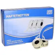 Spirit: Bílá fluoreskující suchá nálepka 26x16mm