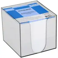 Spirit: Bílý poznámkový blok v průhledném úložišti 900 listů 9x9x9cm