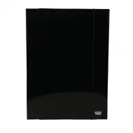 Spirit: Černý gumový pořadač ve formátu A4