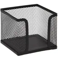 Spirit: Černý kovový drátěný držák na poznámkový blok 10x10 cm