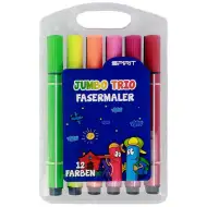 Spirit: Jumbo Trio silné trojúhelníkové fixy sada 12 ks