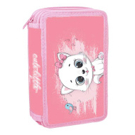 Spirit: Little Kitty třípatrový naplněný penál s kočičím vzorem, 28dílný