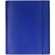 Spirit: Modrá kartonová složka s gumou formátu A4 a tloušťkou 30 mm