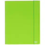 Spirit: Neon zelená gumová kartonová složka A4 s tloušťkou 30mm