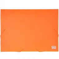 Spirit: Neonově oranžový plastový obal na sešity A4 s gumičkou