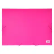 Spirit: Neonově růžový obal na sešity A4 s gumičkou
