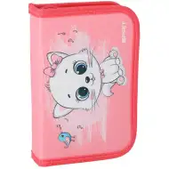 Spirit: Roztomilé pouzdro na tužky s motivem kočičky, rozkládací, s náplní, 50 kusů