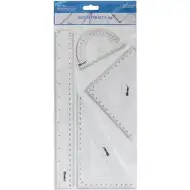 Spirit: Sada pravítek 4 kusy s rovným pravítkem 30 cm