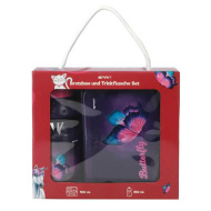 Spirit: Sada svačinového boxu a láhve s motivem motýlů