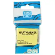 Spirit: Samolepicí poznámkový blok žluté barvy, 100 listů, 38x50 mm