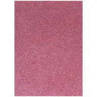 Spirit: Samolepící třpytivá dekorační pěnová guma v barvě šeříku formátu A4, 1 kus.