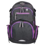 Spirit: Stinger tmavě šedá-fialová prémiová ergonomická školní taška batoh 26x32x44cm