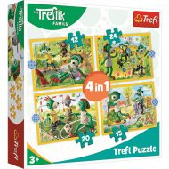 Společná zábava Treflíků 4 v 1 puzzle - Trefl