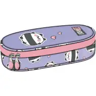 St.Right Happy Panda oválný penál s motivem pandy PC01 23x9,5x6 cm