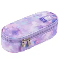 St.Right: Oválný penál pastelově fialové barvy 23 cm