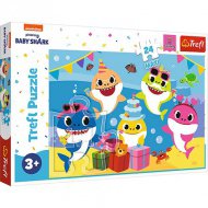 Šťastná rodina Baby Shark 24dílné Maxi puzzle - Trefl