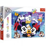 Šťastní Disney pohádkoví hrdinové 100 dílků puzzle - Trefl