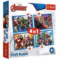 Stateční mstitelé 4 v 1 puzzle 35-48-54-70 dílků - Trefl