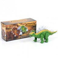 Stegosaurus je zelená dinosauří figurka se světelnými efekty.